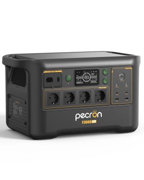 PECRON F3000LFP портативная зарядная станция 3072Wh с выходами 3600W AC, солнечный генератор и аккумулятор LiFePO4