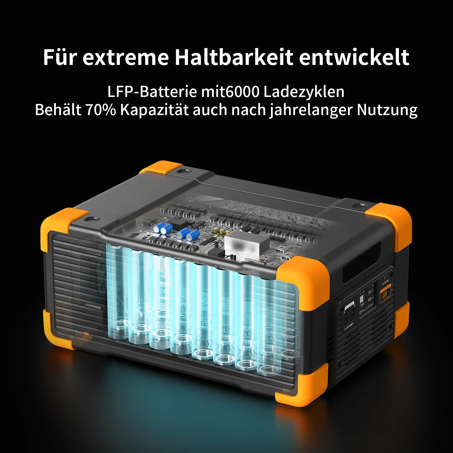 PECRON EP2000S-48V дополнительная батарея, 2304Wh LiFePO4, совместима с E1500LFP / E3600LFP / E2400LFP — изображение 6
