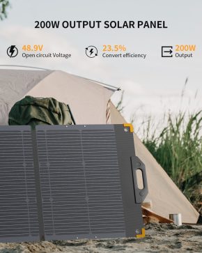 PECRON PV200 200W портативная солнечная панель, водонепроницаемый IP67