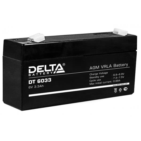 Аккумуляторная батарея Delta DT 6033 — изображение 2