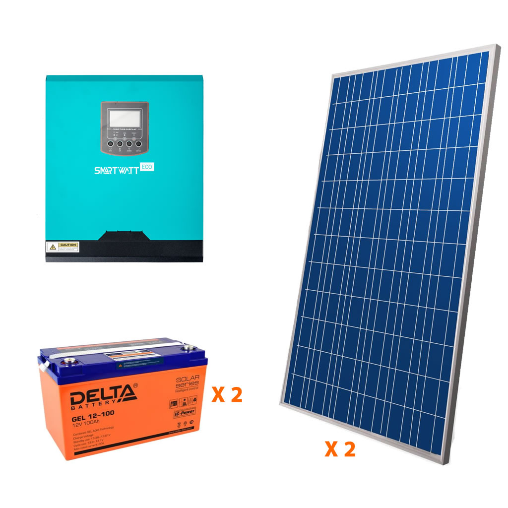 Солнечная электростанция 3.1 кВт*ч в сутки ECO GEL PWM — изображение 2