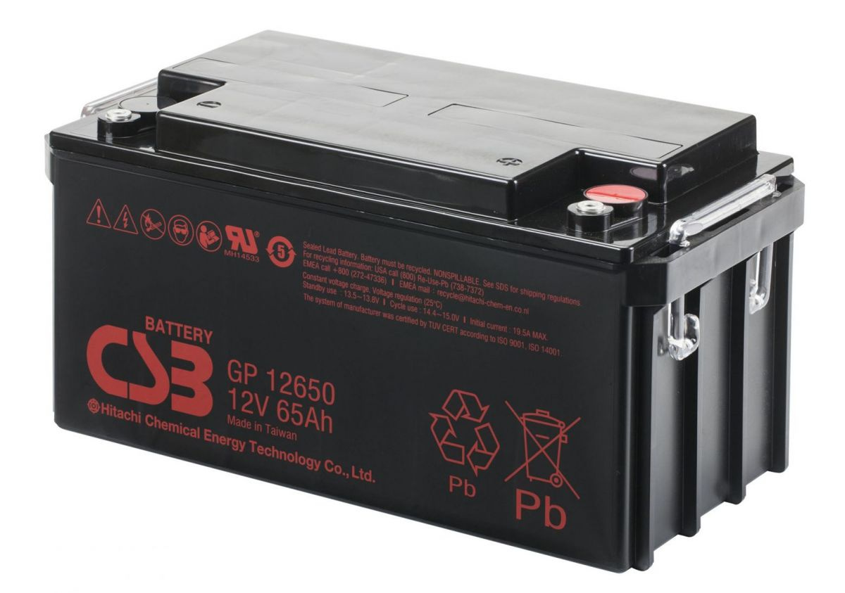 Аккумуляторная батарея CSB GP12650 — изображение 2