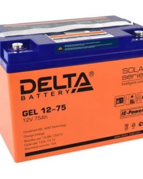 Аккумуляторная батарея Delta GEL 12-75