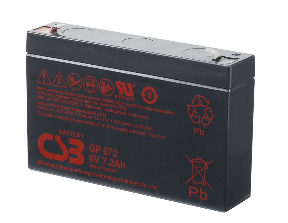 Аккумуляторная батарея CSB GP 672 — изображение 2
