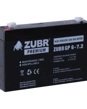Аккумуляторная батарея для ИБП ZUBR GP6-7.2 6V7.2Ah