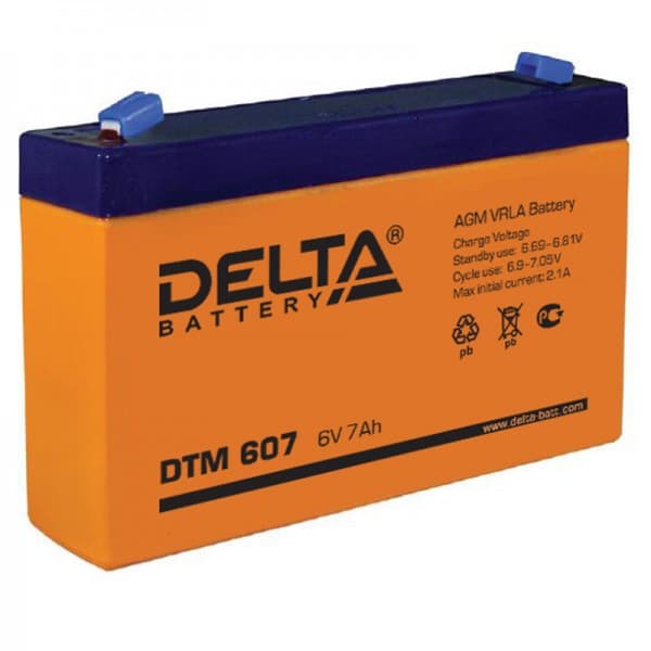 Аккумуляторная батарея Delta DTM 607 — изображение 2