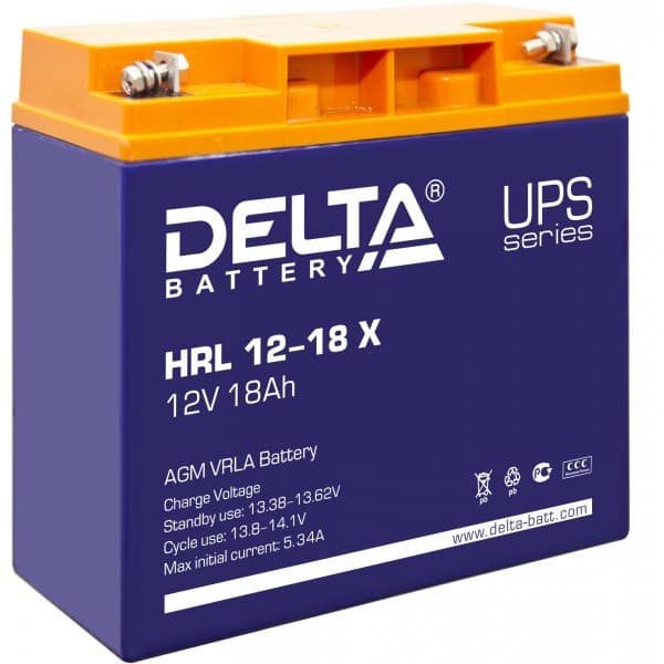 Аккумуляторная батарея Delta HRL 12-18 X — изображение 2