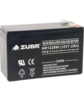 Аккумуляторная батарея для ИБП ZUBR HR12-28W 12V7.2Ah