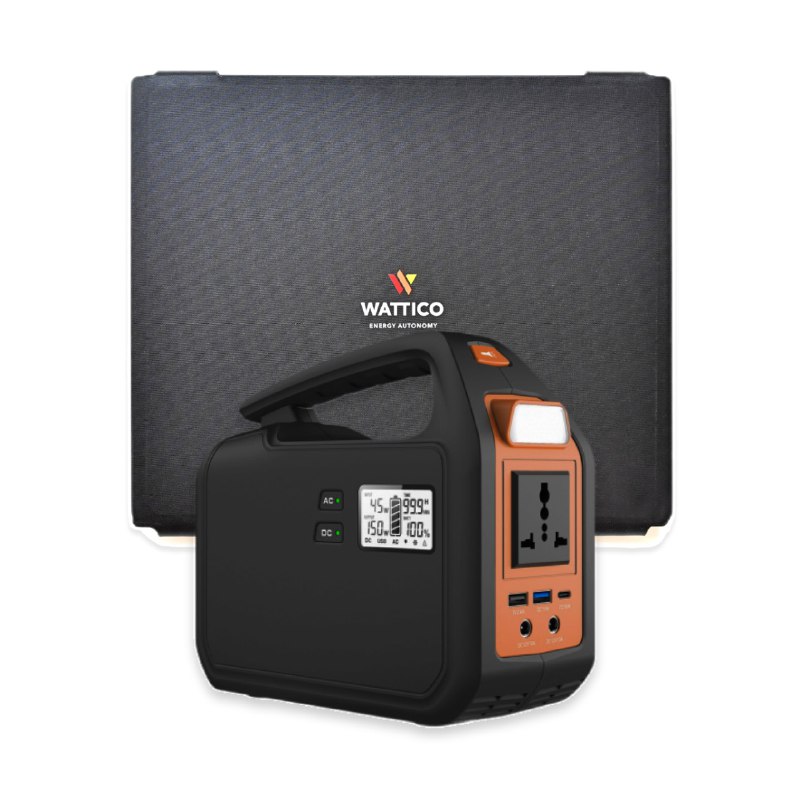 Wattico 150 cолнечный генератор (Портативная электростанция Fisherman + Солнечная панель Wattico SP 60) — изображение 3