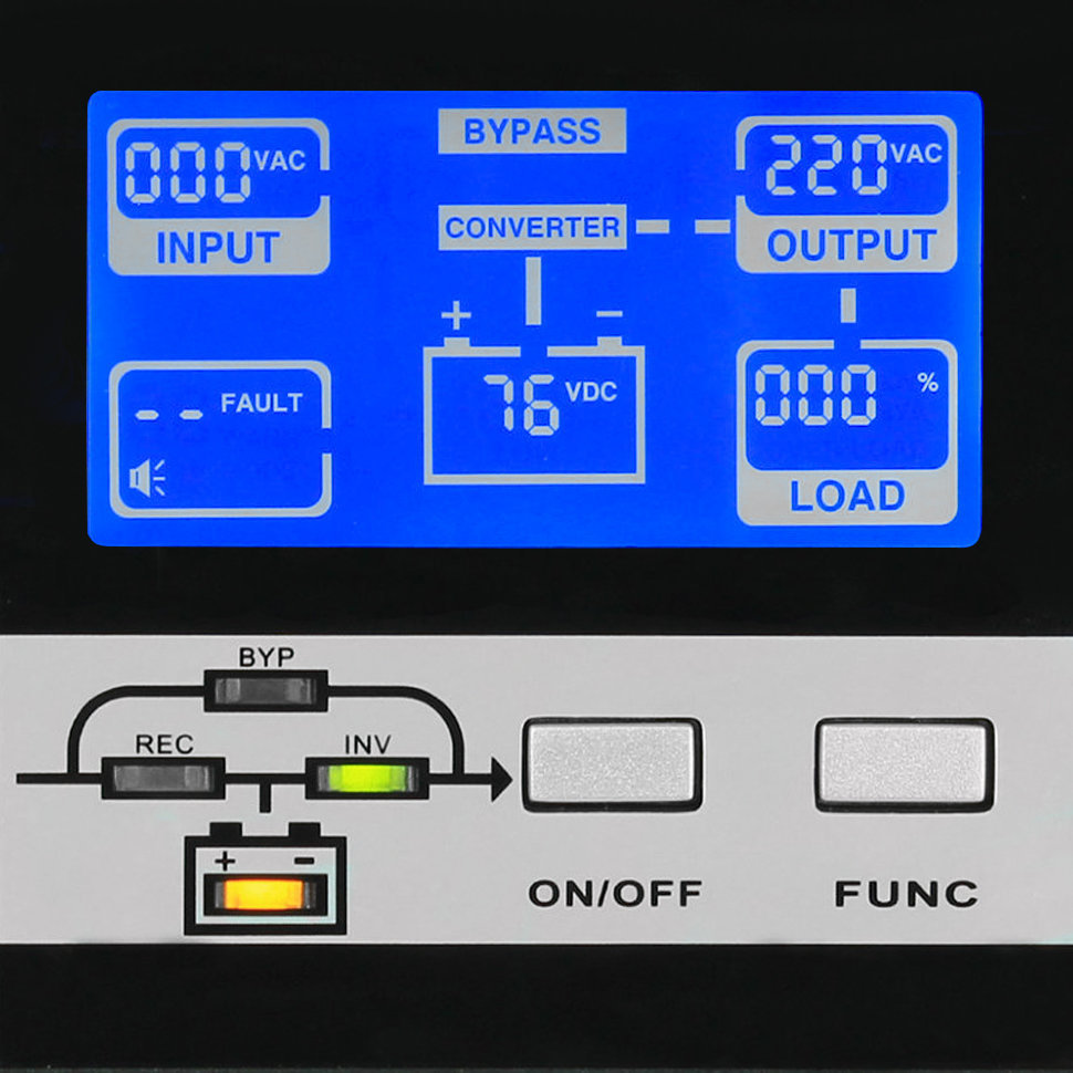 ИБП HIDEN EXPERT UDC92010S-RT, встроенные акб в корпусе (9А/ч х 16шт),10 kVA/10 kW (PF=1) — изображение 6