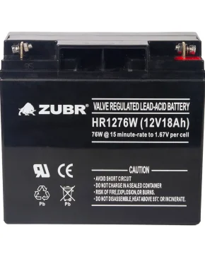 Аккумуляторная батарея для ИБП ZUBR HR12-76W 12V18Ah