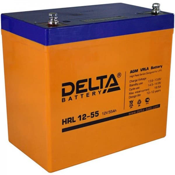 Аккумуляторная батарея Delta HRL 12-55 — изображение 2