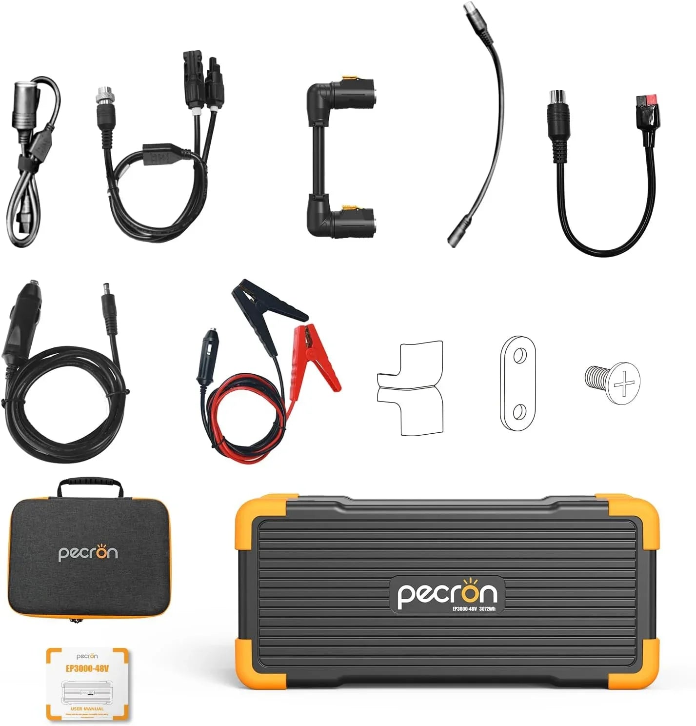 PECRON EP3000-48V дополнительная батарея, 3072Wh LiFePO4, дополнительная батарея для зарядной станции для E1500LFP, E2400LFP, F3000LFP, E3600LFP (EP3000-48V) — изображение 6