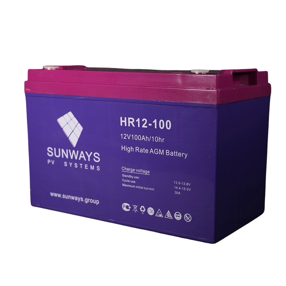 Аккумуляторная батарея SUNWAYS HR 12-100 — изображение 2