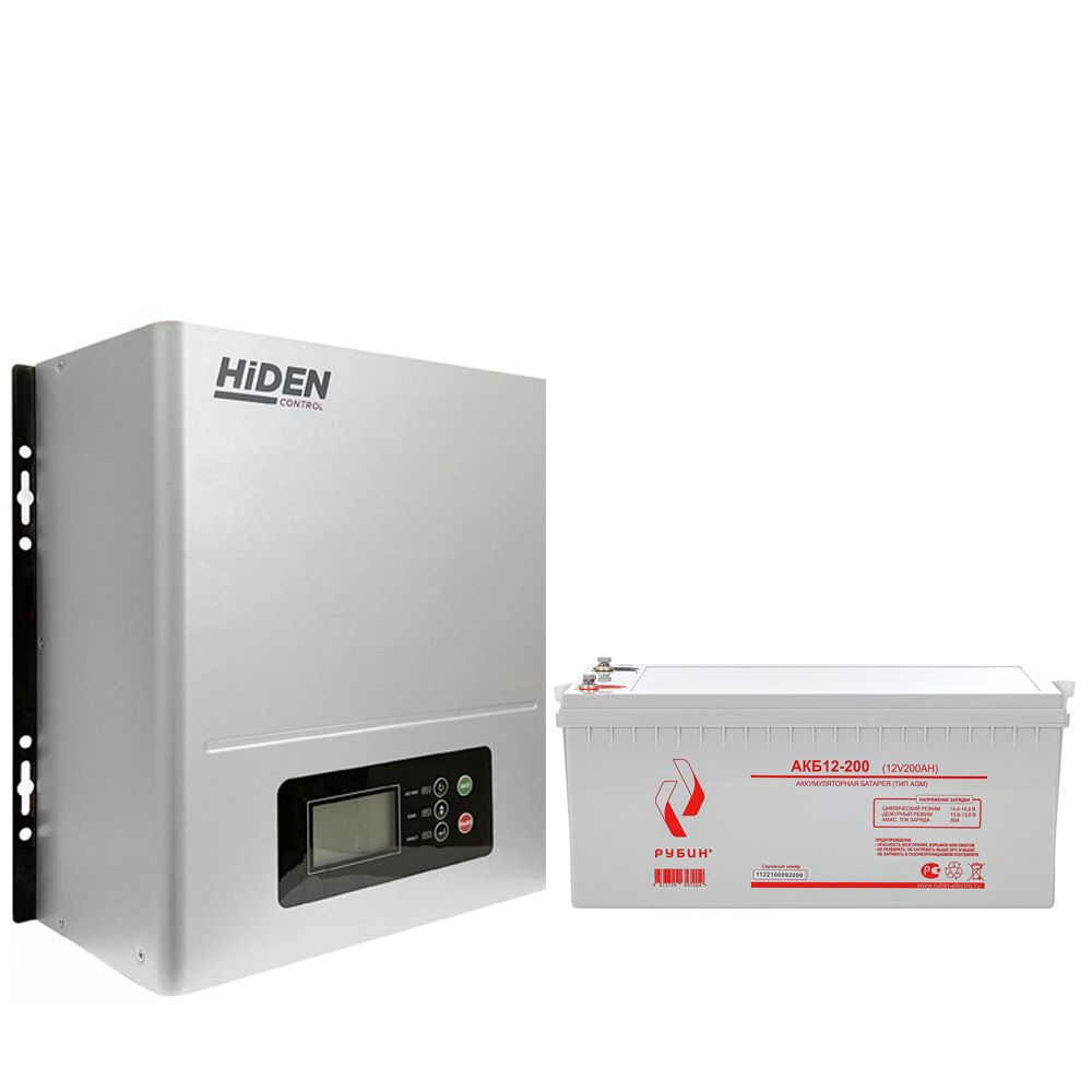 ИБП ДЛЯ КОТЛА | Комплект ИБП Hiden Control HPS20-0312N + АКБ Рубин 12-200 — изображение 2