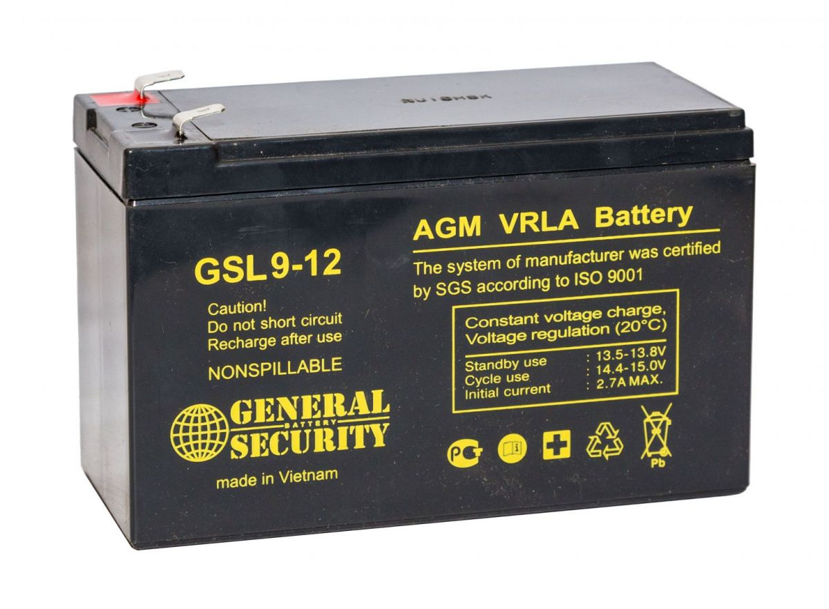 Аккумуляторная батарея General Security GSL9-12 — изображение 2