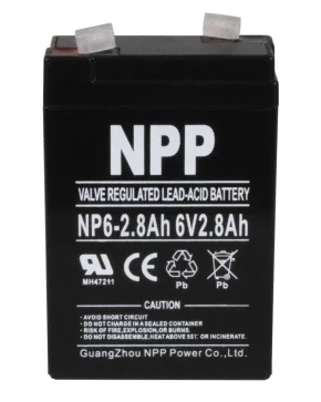 Аккумуляторная батарея для ИБП NPP NP6-2.8 6V2.8Ah