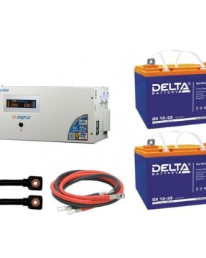 ИБП ДЛЯ ДОМА | Инвертор (ИБП) Энергия PRO-5000 + Аккумуляторная батарея Delta GX 1233