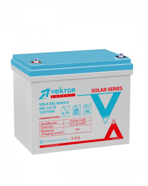Аккумуляторная батарея Vektor Energy GEL 12-75