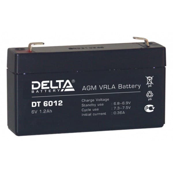 Аккумуляторная батарея Delta DT 6012 — изображение 2