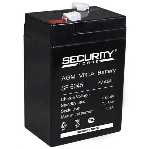 Аккумуляторная батарея Security Force SF 6045 — изображение 2
