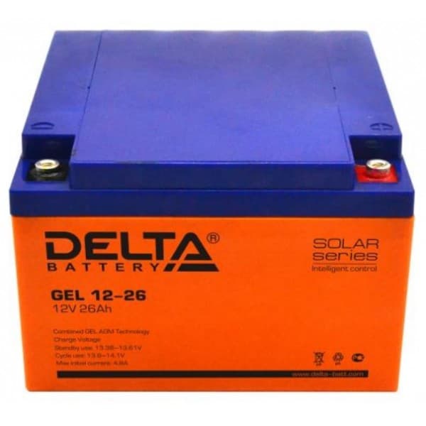 Аккумуляторная батарея Delta GEL 12-26 — изображение 2