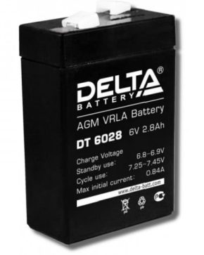 Аккумуляторная батарея Delta DT 6028