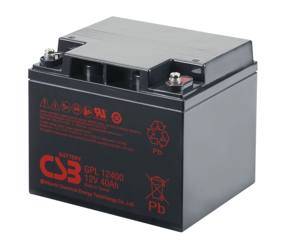 Аккумуляторная батарея CSB GPL12400 — изображение 2