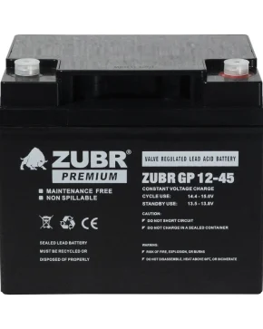 Аккумуляторная батарея для ИБП ZUBR GP12-45 12V45Ah