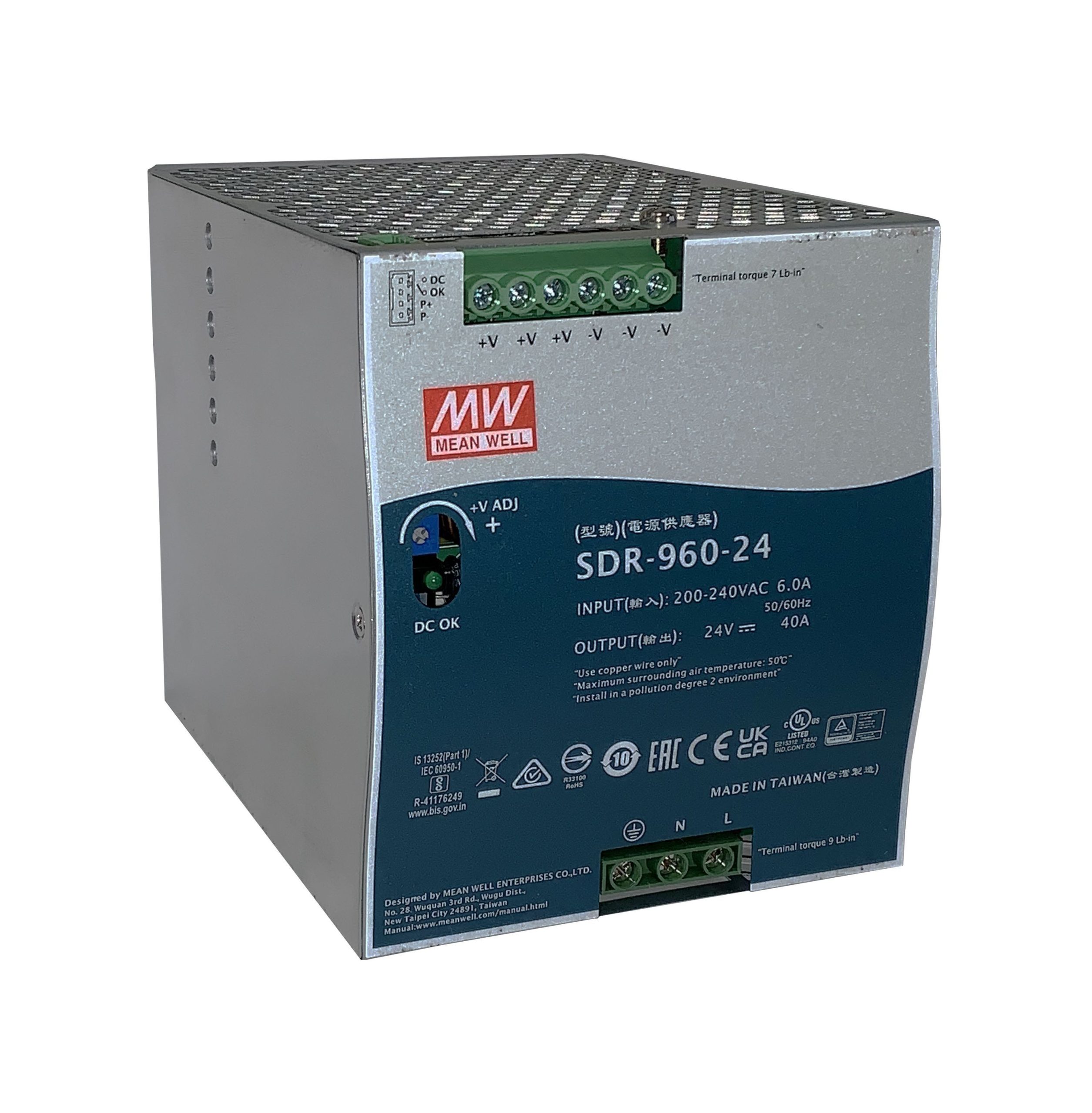 SDR-960-24 источник питания АC/DC, 230В/24В