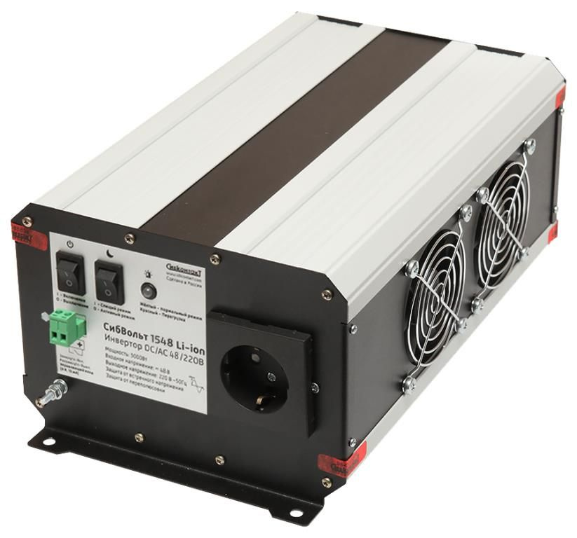 СибВольт 1548 Li-ion инвертор, преобразователь напряжения DC/AC, 48В/220В, 1500Вт