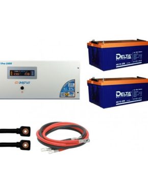 ИБП ДЛЯ ДОМА | Инвертор (ИБП) Энергия PRO-3400 + Аккумуляторная батарея Delta GX 12230