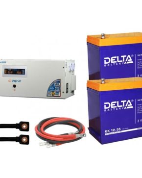 ИБП ДЛЯ ДОМА | Инвертор (ИБП) Энергия PRO-5000 + Аккумуляторная батарея Delta GX 1255