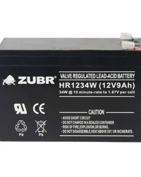 Аккумуляторная батарея для ИБП ZUBR HR 12-34W 12V9Ah