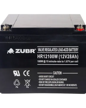 Аккумуляторная батарея для ИБП ZUBR HR12-100W 12V28Ah