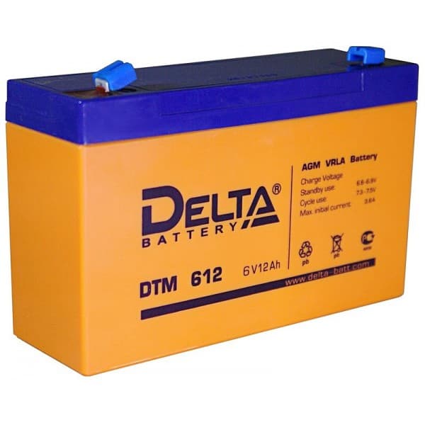 Аккумуляторная батарея Delta DTM 612 — изображение 2