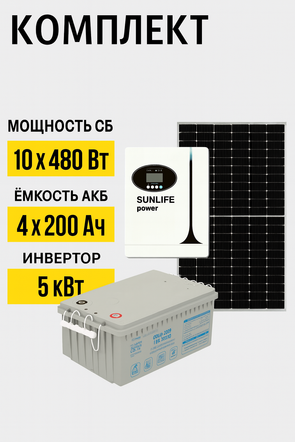 Солнечная электростанция «Дом 31.1 кВтч в сутки»