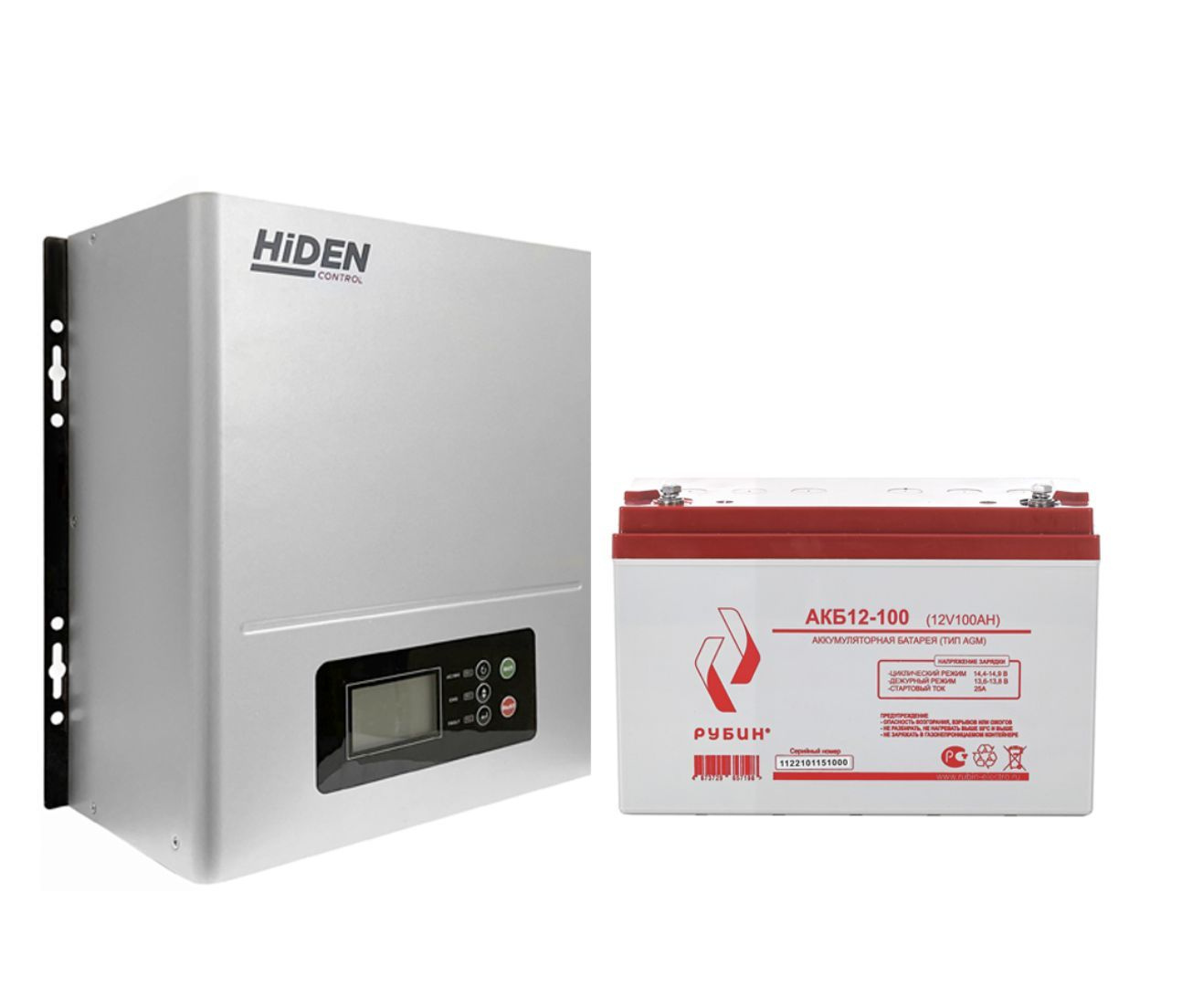 ИБП ДЛЯ КОТЛА | Комплект ИБП Hiden Control HPS20-0612N + АКБ Рубин 12-100 — изображение 2