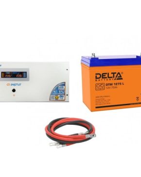 ИБП ДЛЯ ДОМА | Инвертор (ИБП) Энергия PRO-2300 + Аккумуляторная батарея Delta DTM 1275 L