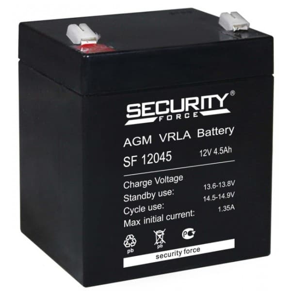 Аккумуляторная батарея Security Force SF 12045 — изображение 2