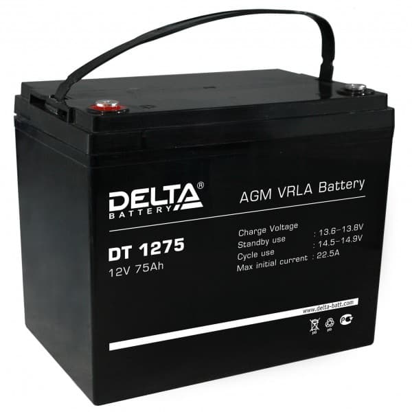 Аккумуляторная батарея Delta DT 1275 — изображение 2