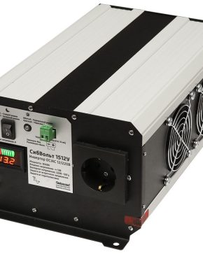 СибВольт 1512У - инвертор, преобразователь напряжения DC/AC, 12В/220В, 1500Вт