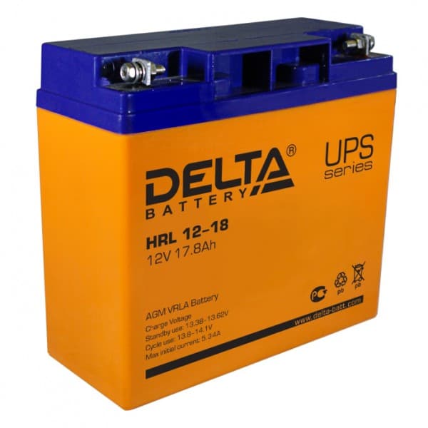 Аккумуляторная батарея Delta HRL 12-18 — изображение 2