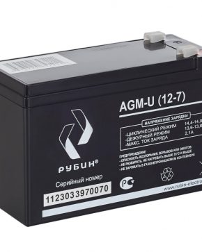 Аккумуляторная батарея Рубин 12V 7Ah AGM-U (12-7)