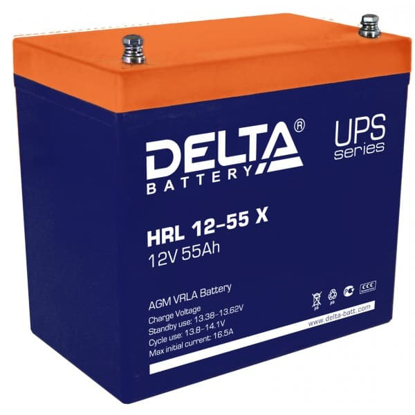 Аккумуляторная батарея Delta HRL 12-55 X