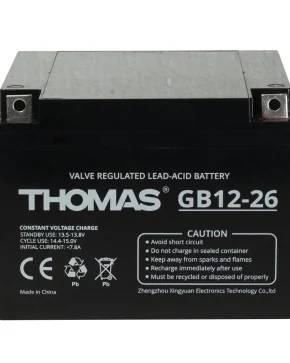 Аккумуляторная батарея для ИБП Thomas GB12-26 12V26Ah