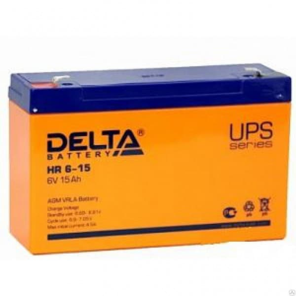 Аккумуляторная батарея Delta HR 6-15