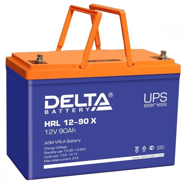 Аккумуляторная батарея Delta HRL 12-90 X