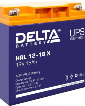 Аккумуляторная батарея Delta HRL 12-18 X