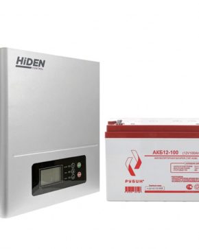 ИБП ДЛЯ КОТЛА | Комплект ИБП Hiden Control HPS20-0612N + АКБ Рубин 12-100
